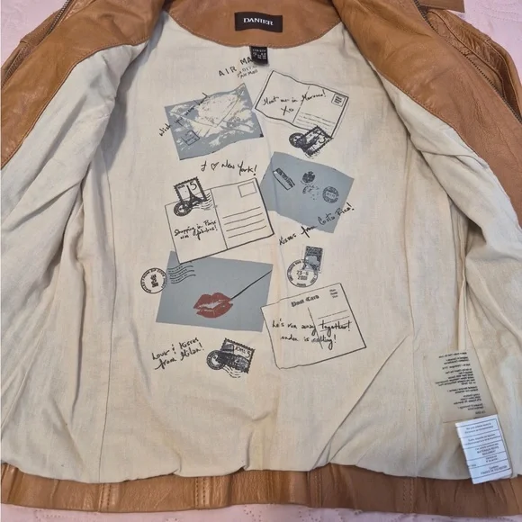 Tan Leather Jacket - Picture 2 of 9